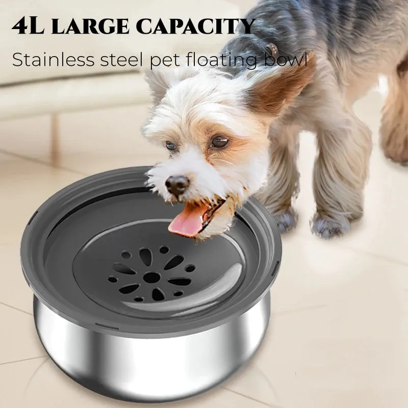 4L Dog Water Bowls Floating Drinking Bowls.**pet supplies**