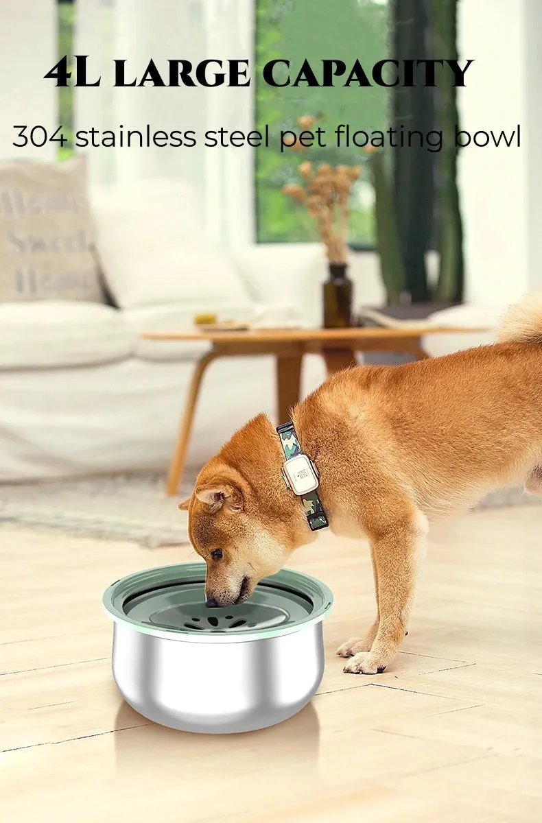 4L Dog Water Bowls Floating Drinking Bowls.**pet supplies**