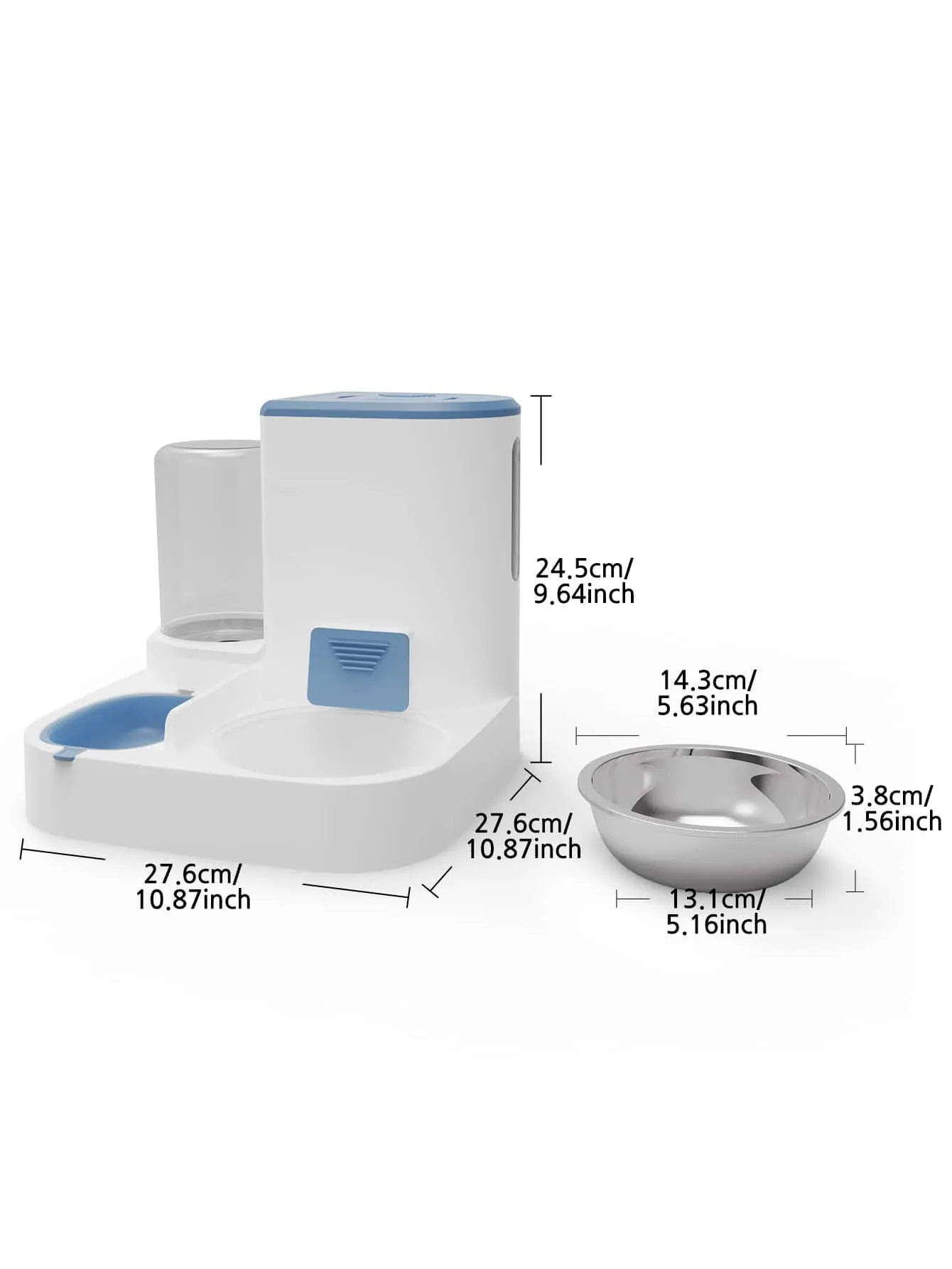 Blue Pet Water And Food Feeder Combo