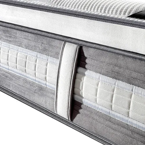 Caleb 34cm Mattress Euro Top Pocket Spring Coil with Knitted Fabric Medium Firm Thick - King Single