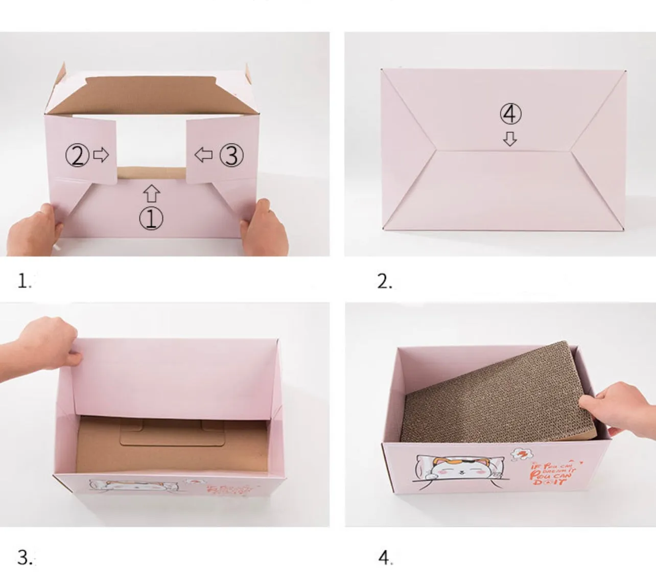 Cat Scratchers - Cardboard with Cartoon Box