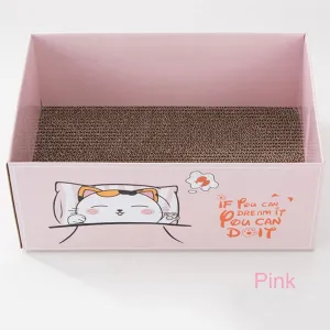 Cat Scratchers - Cardboard with Cartoon Box