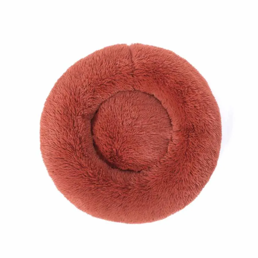 Charlies Pet Faux Fur Fuffy Calming Pet Bed Nest