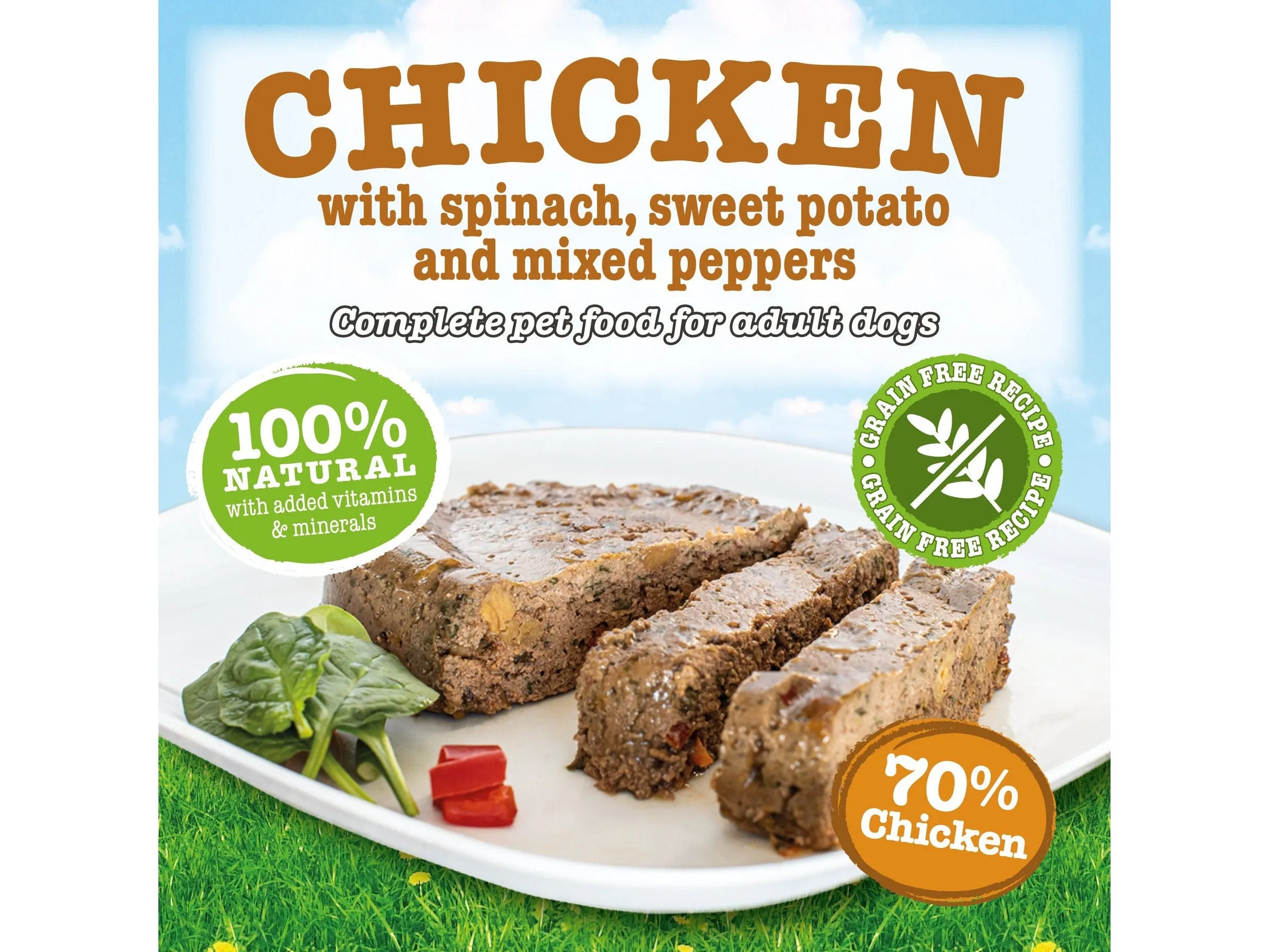 Chicken with Spinach,Sweet Potato and Peppers 7x390g /Little BigPaw