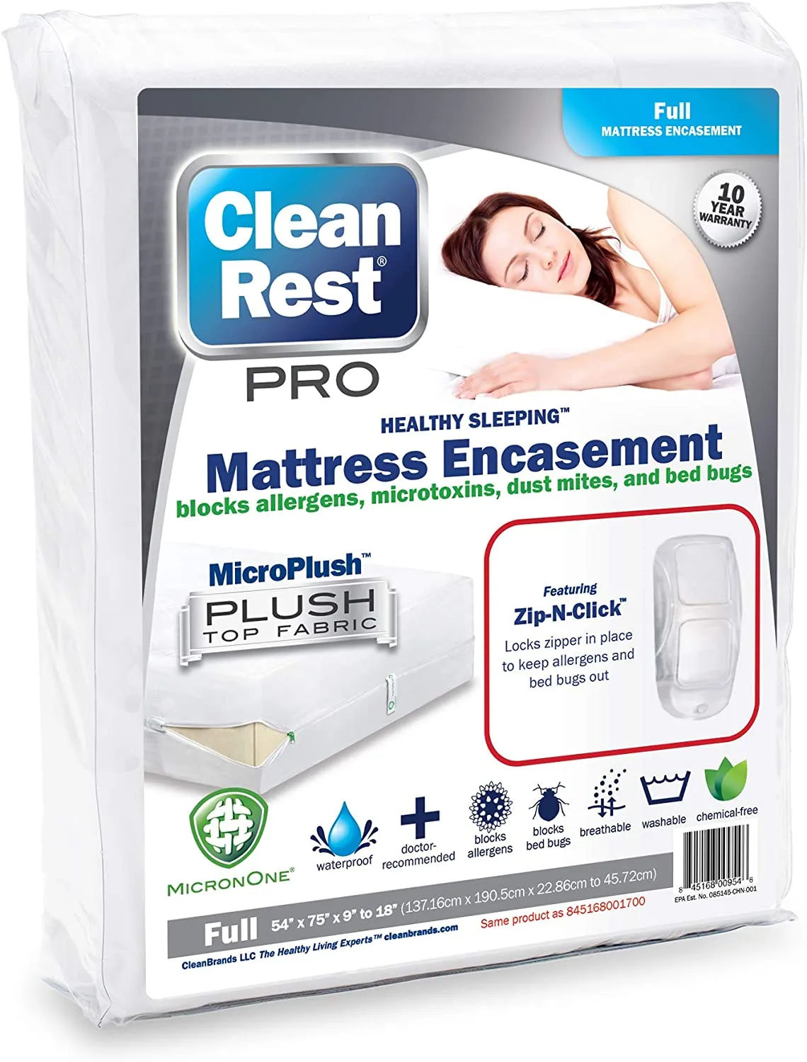 Clean Rest Pro Mattress Encasement (Full)