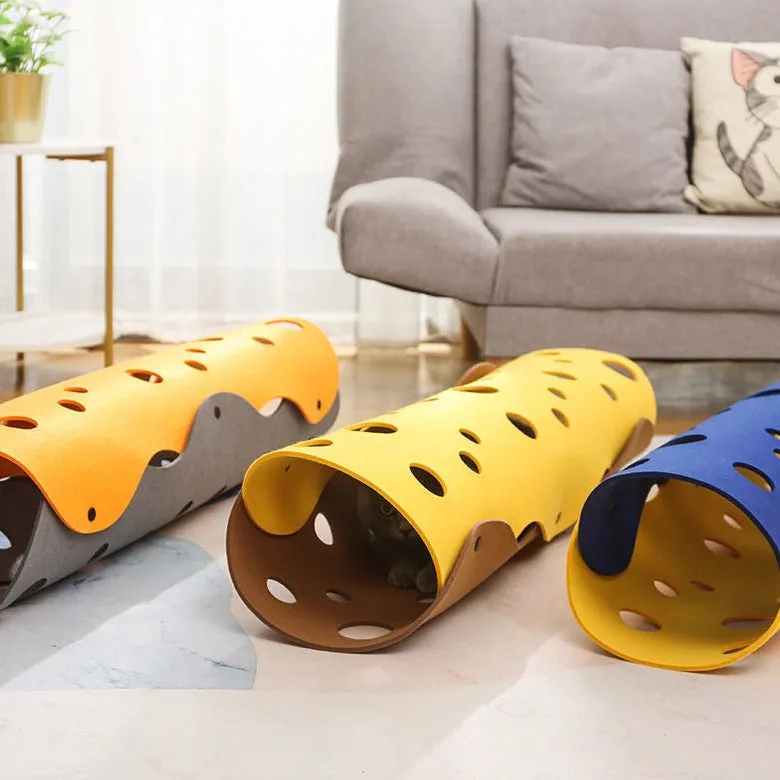 Felt Tunnel Nest by CatCaveCo