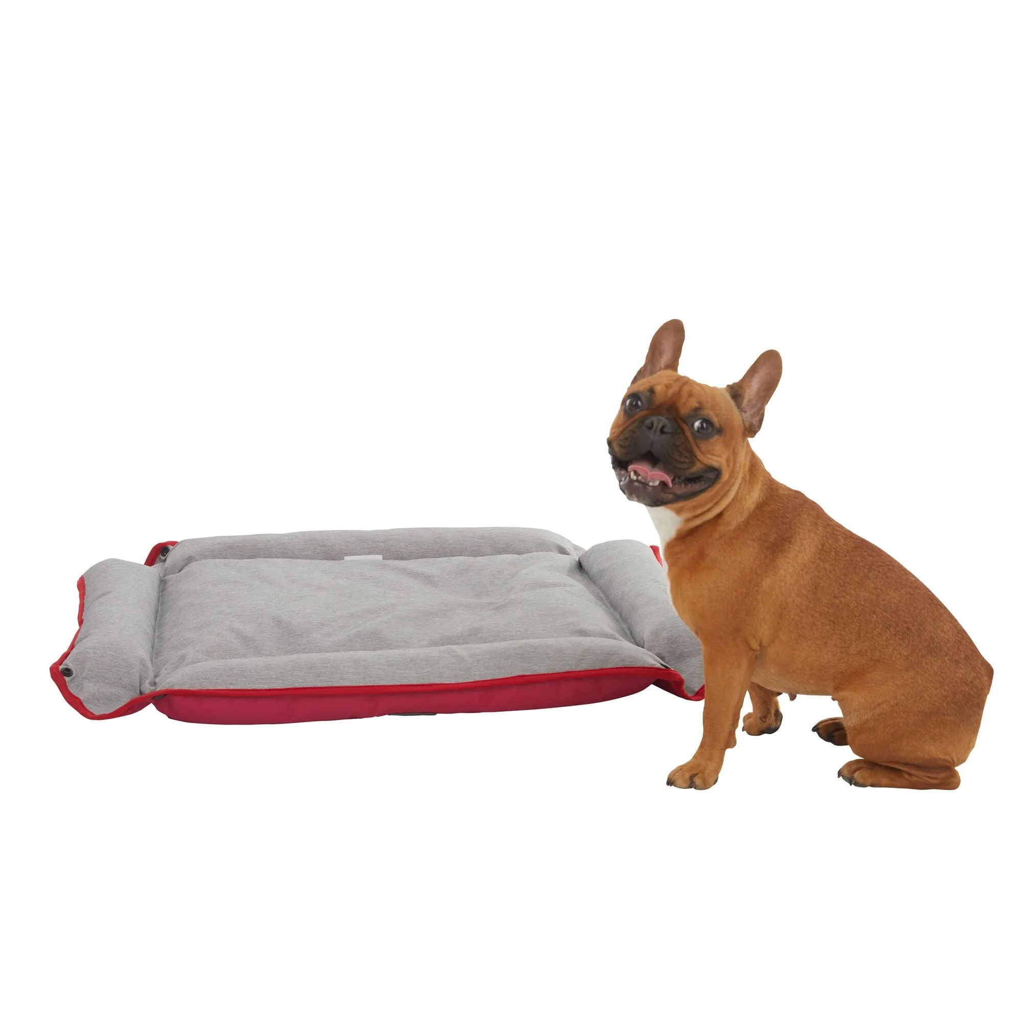 Four Way Pet Bed for Large Dogs 28X24X3-Inch, Red
