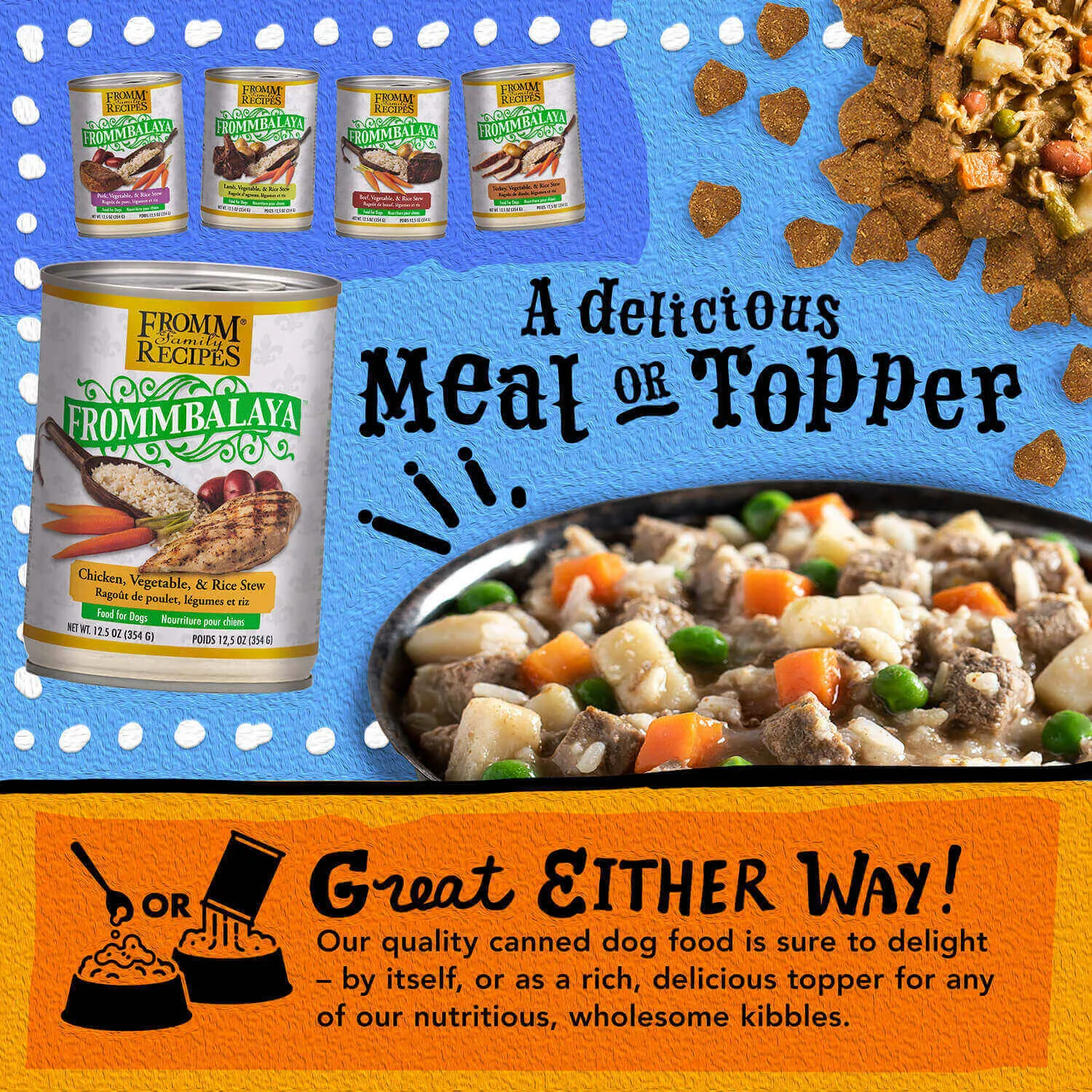 Fromm Frommbalaya Chicken, Veg & Rice Rice Stew Dog Wet Food