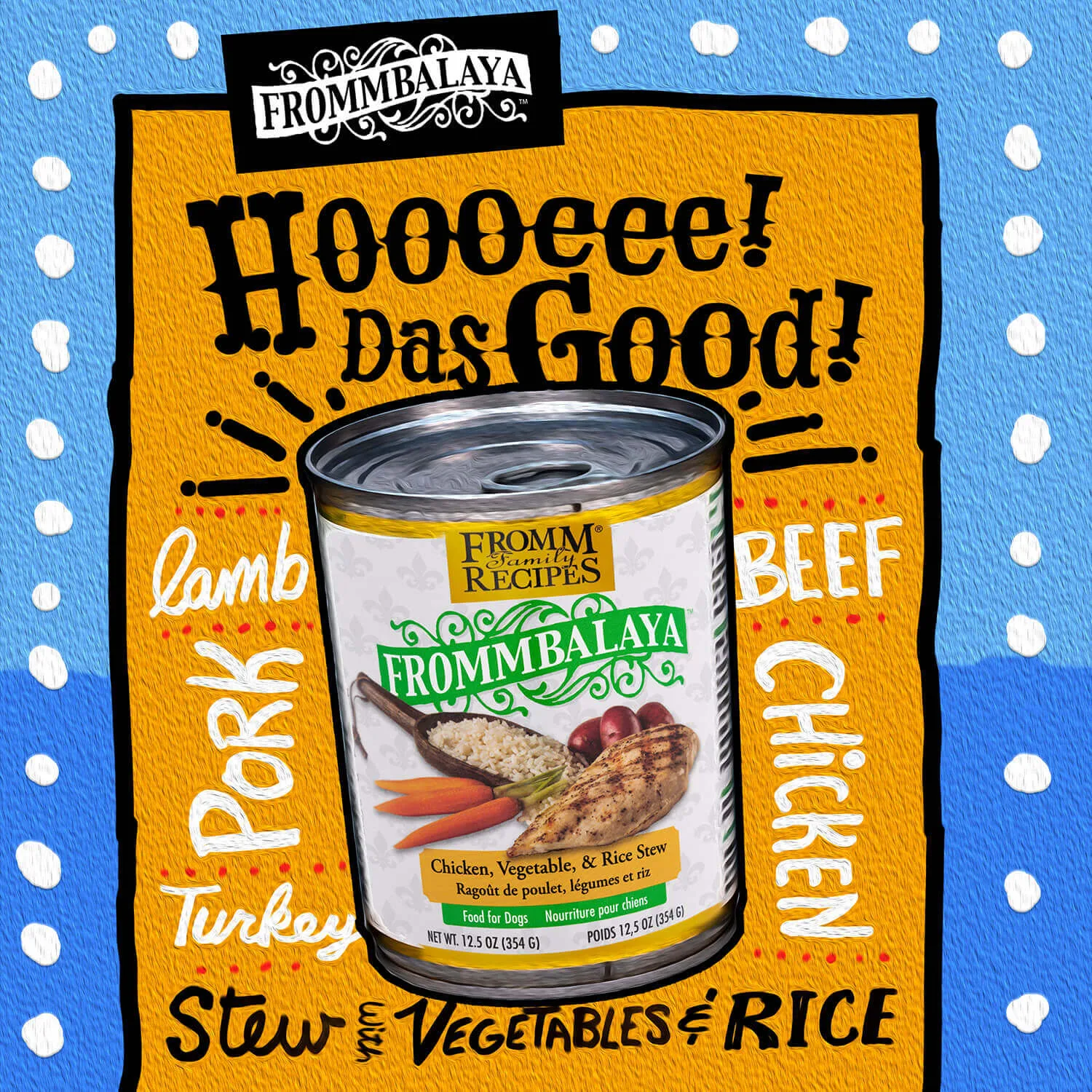 Fromm Frommbalaya Chicken, Veg & Rice Rice Stew Dog Wet Food