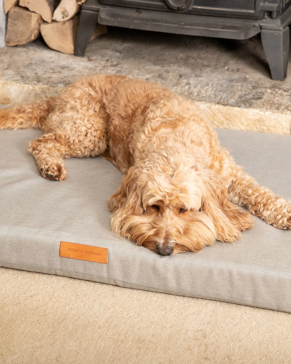 Grey Foam Mattress Dog Bed