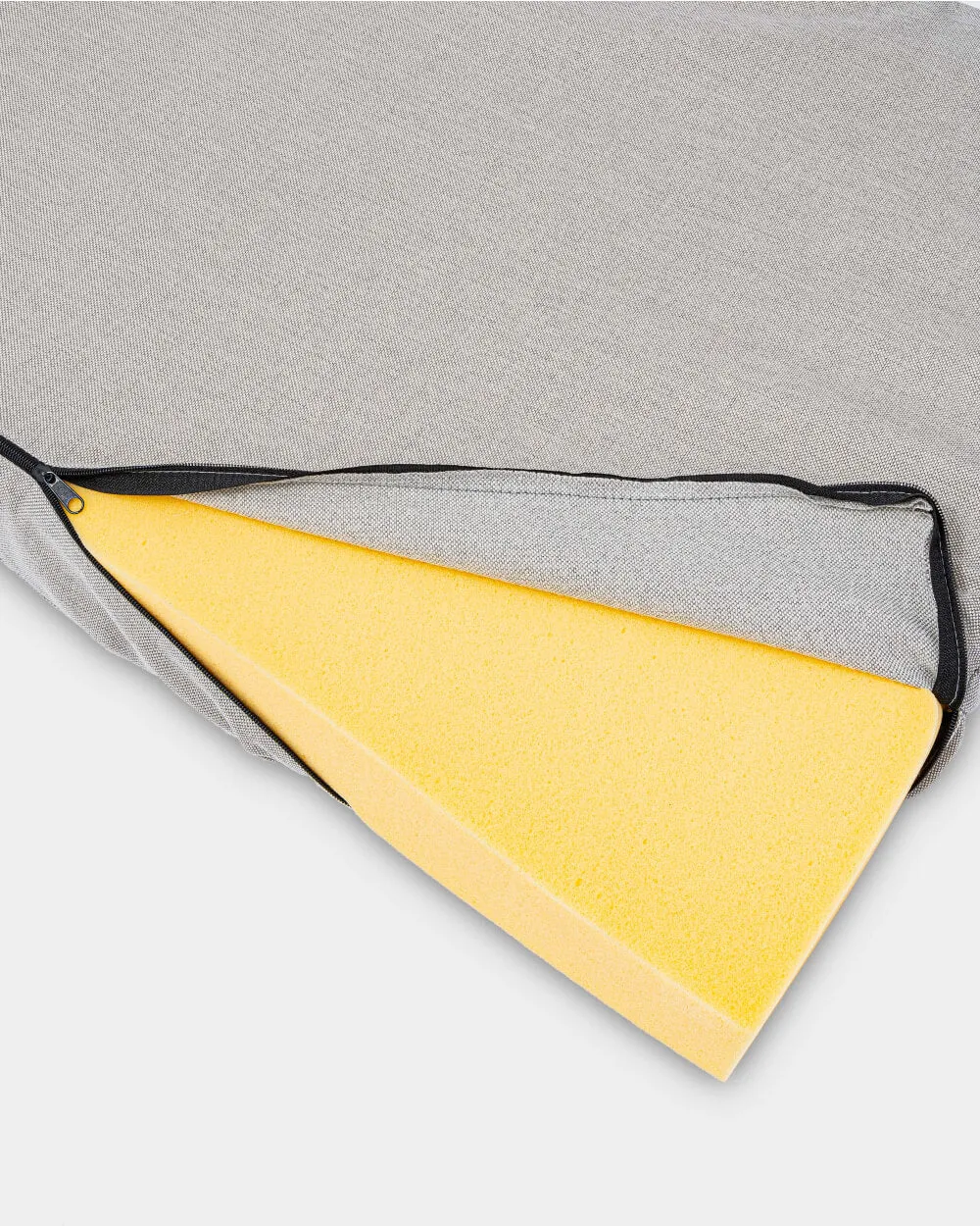 Grey Foam Mattress Dog Bed