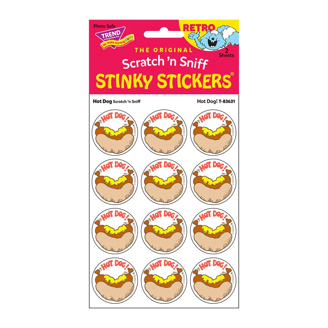 Hot Dog!, Hot Dog scent Retro Scratch 'n Sniff Stinky Stickers®