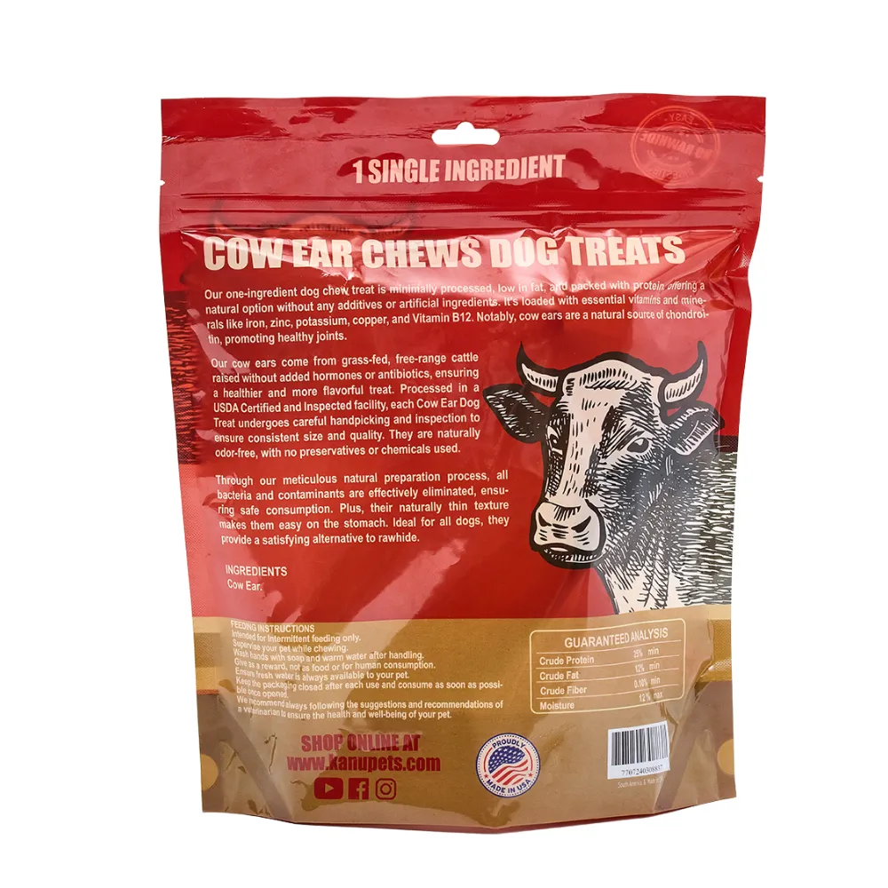 Kanu Pet Cow Ear Dog Chew Treat One Single Ingredient