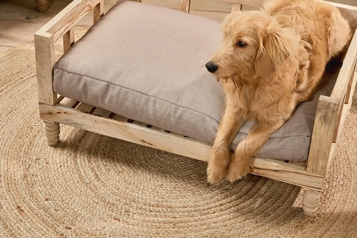 Koska Cotton Pet Cushion - Natural - Large