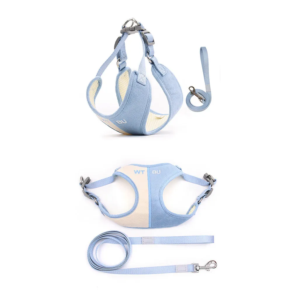 PAWS ASIA Amazon New Hot Sale Luxury Premium Embroidered Pet Harness Leash For Small Dog Cat