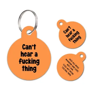 Personalized Deaf Pet ID Tag