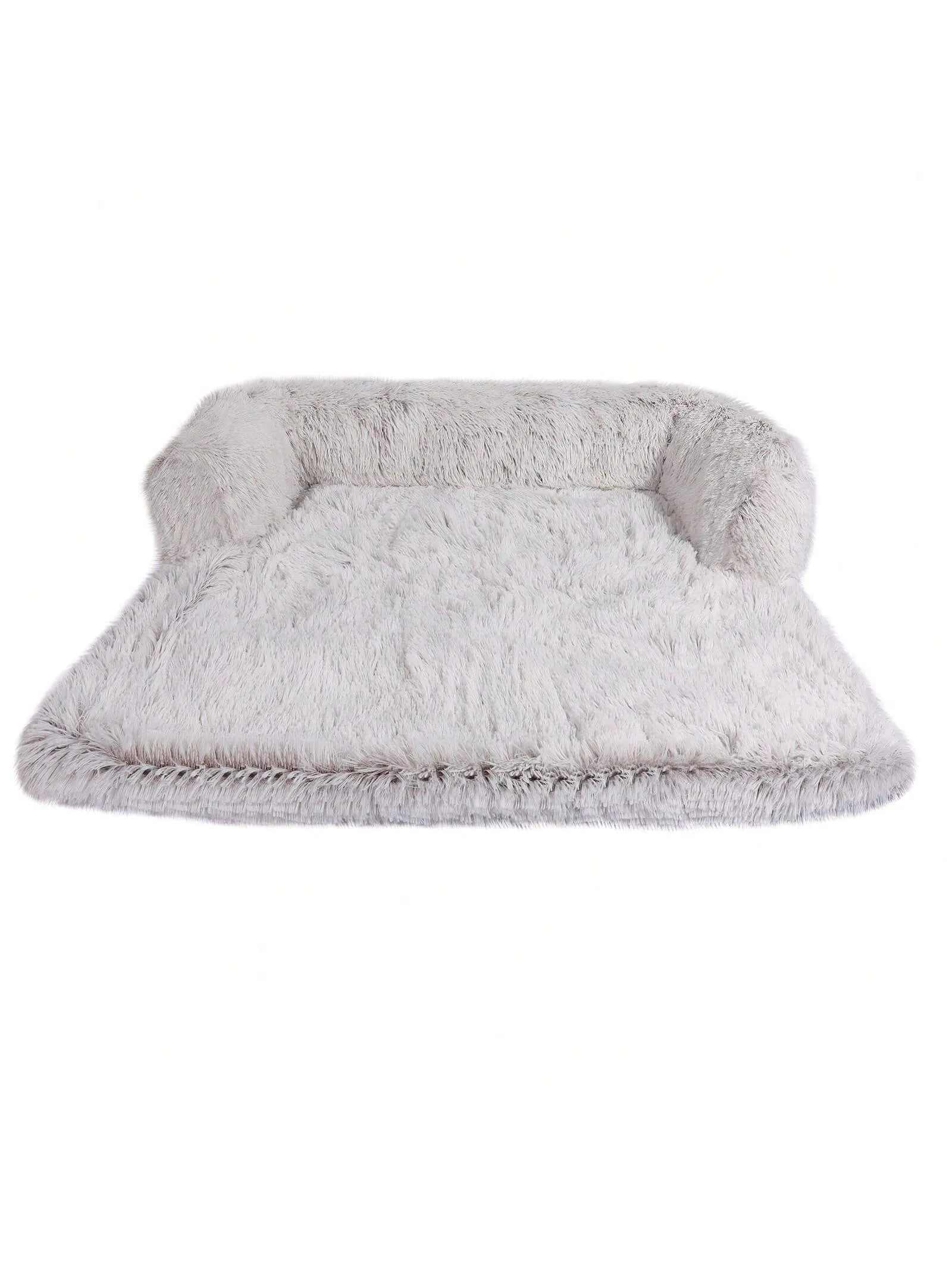 Pet Dog House Bed With Fluffy Plush Sofa Sleeping Mat