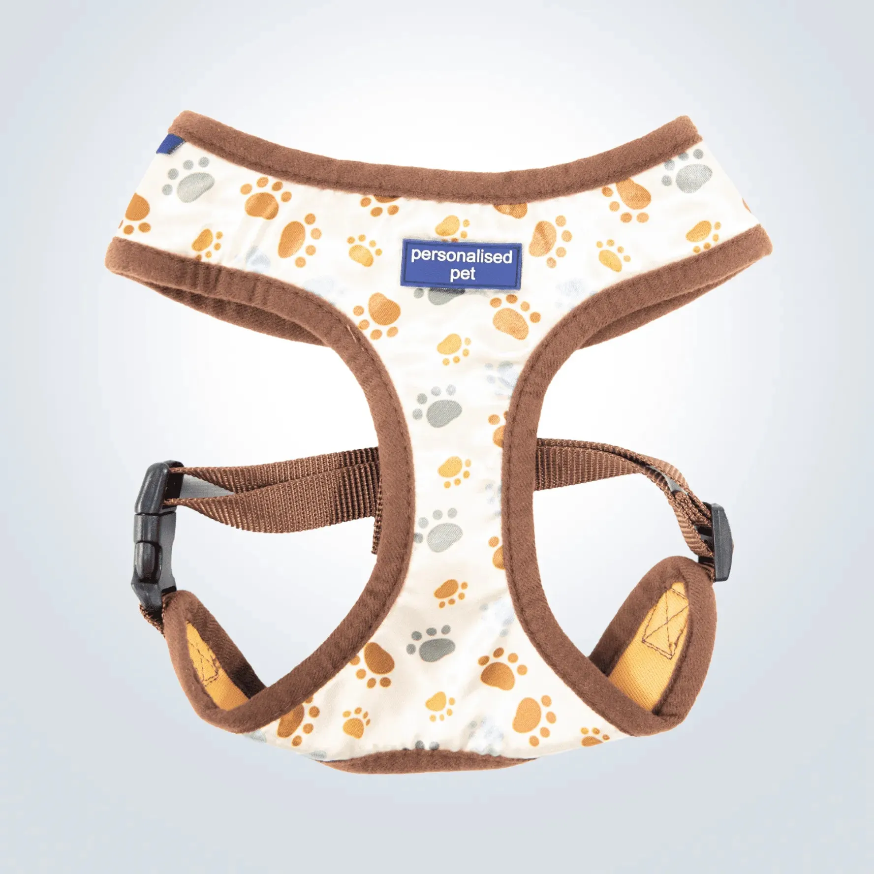 PET HARNESS Paw Print - Embroidered