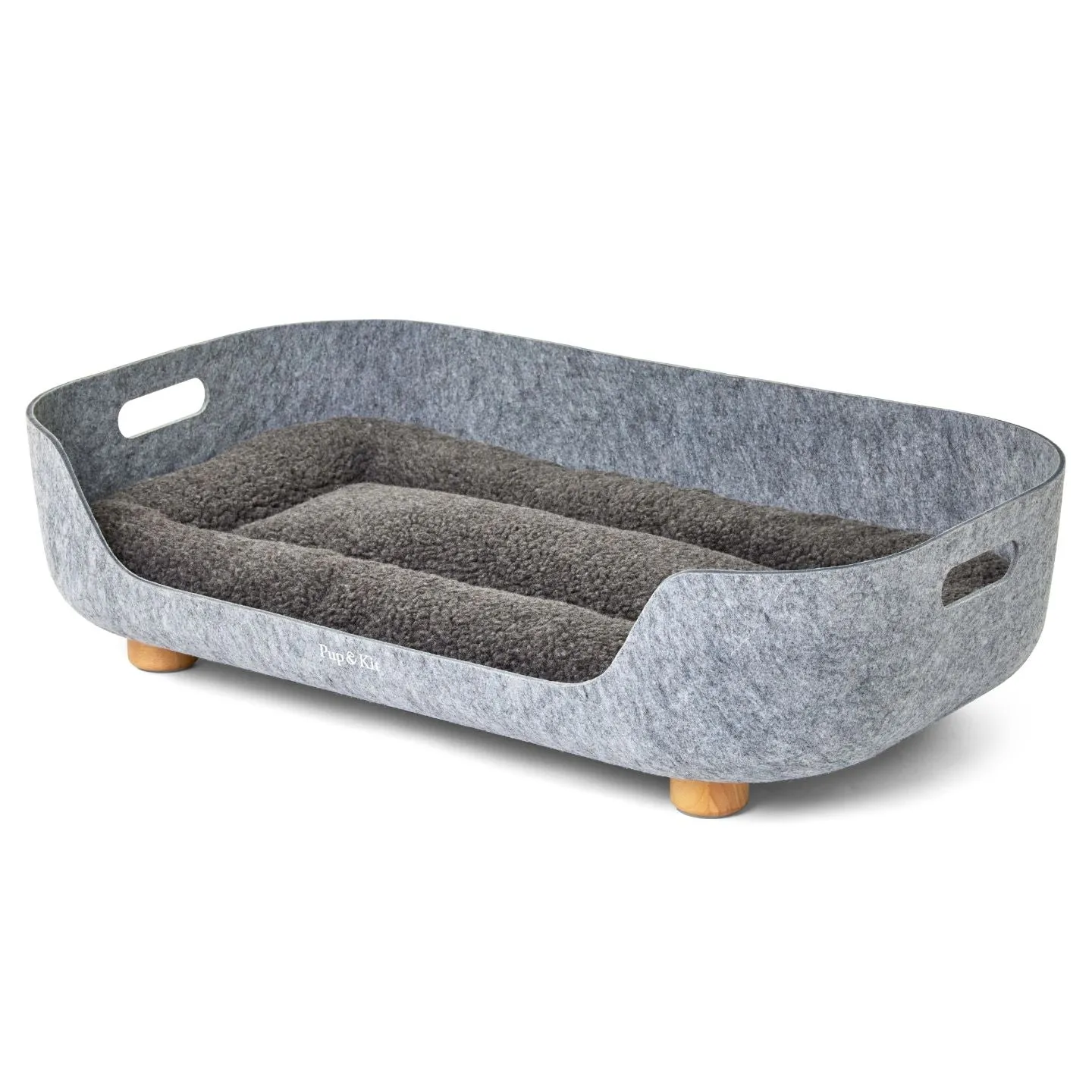 PetNest Felt Pet Bed - Grey