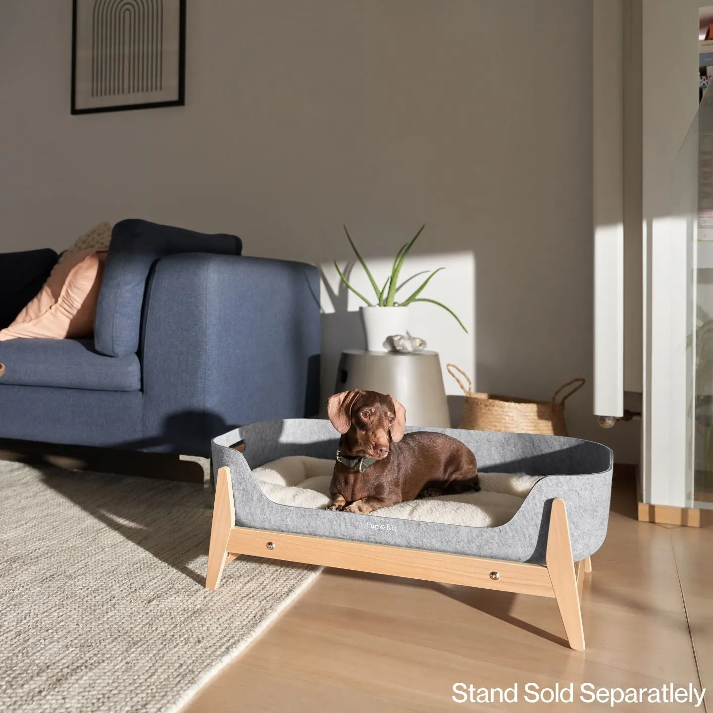 PetNest Felt Pet Bed - Grey