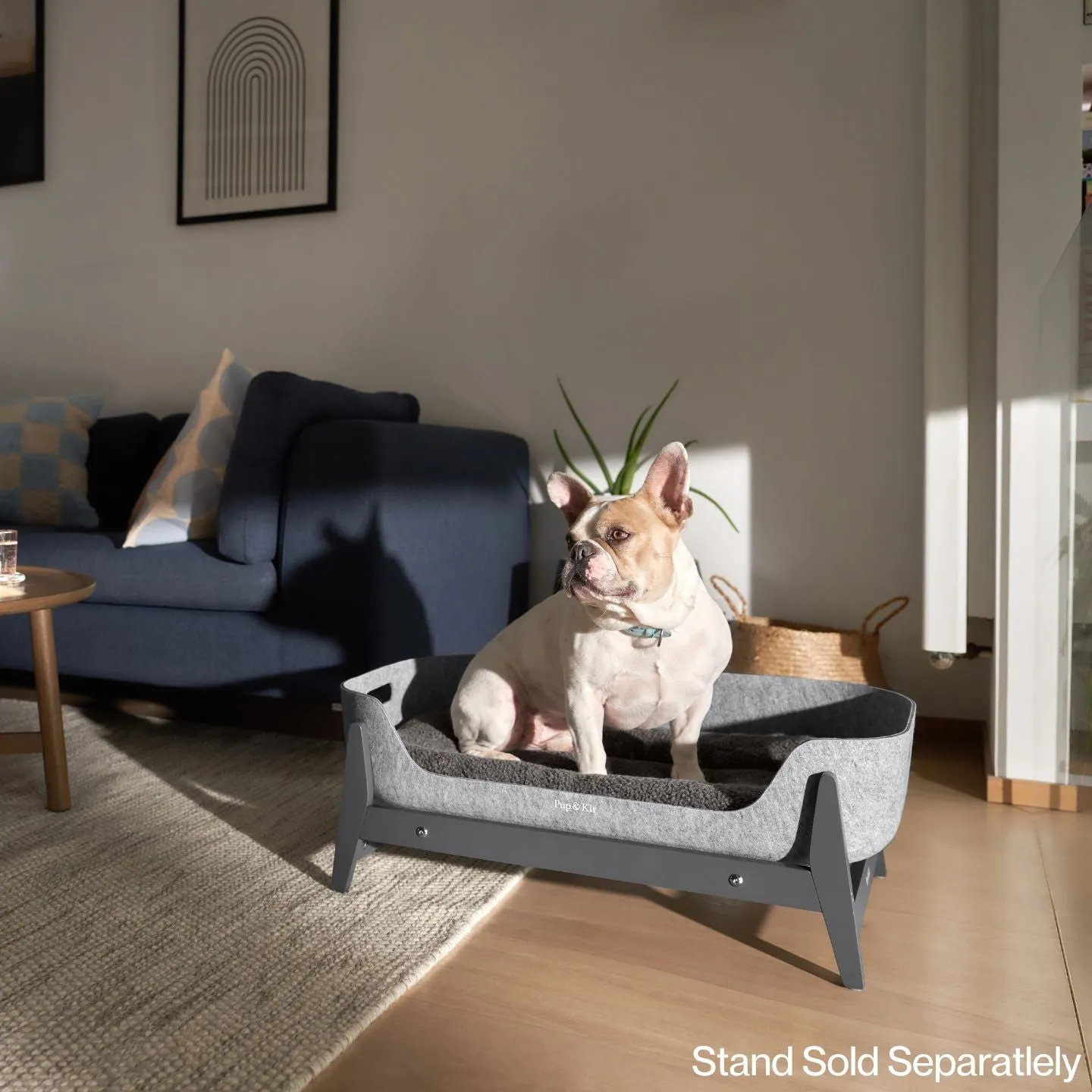 PetNest Felt Pet Bed - Grey