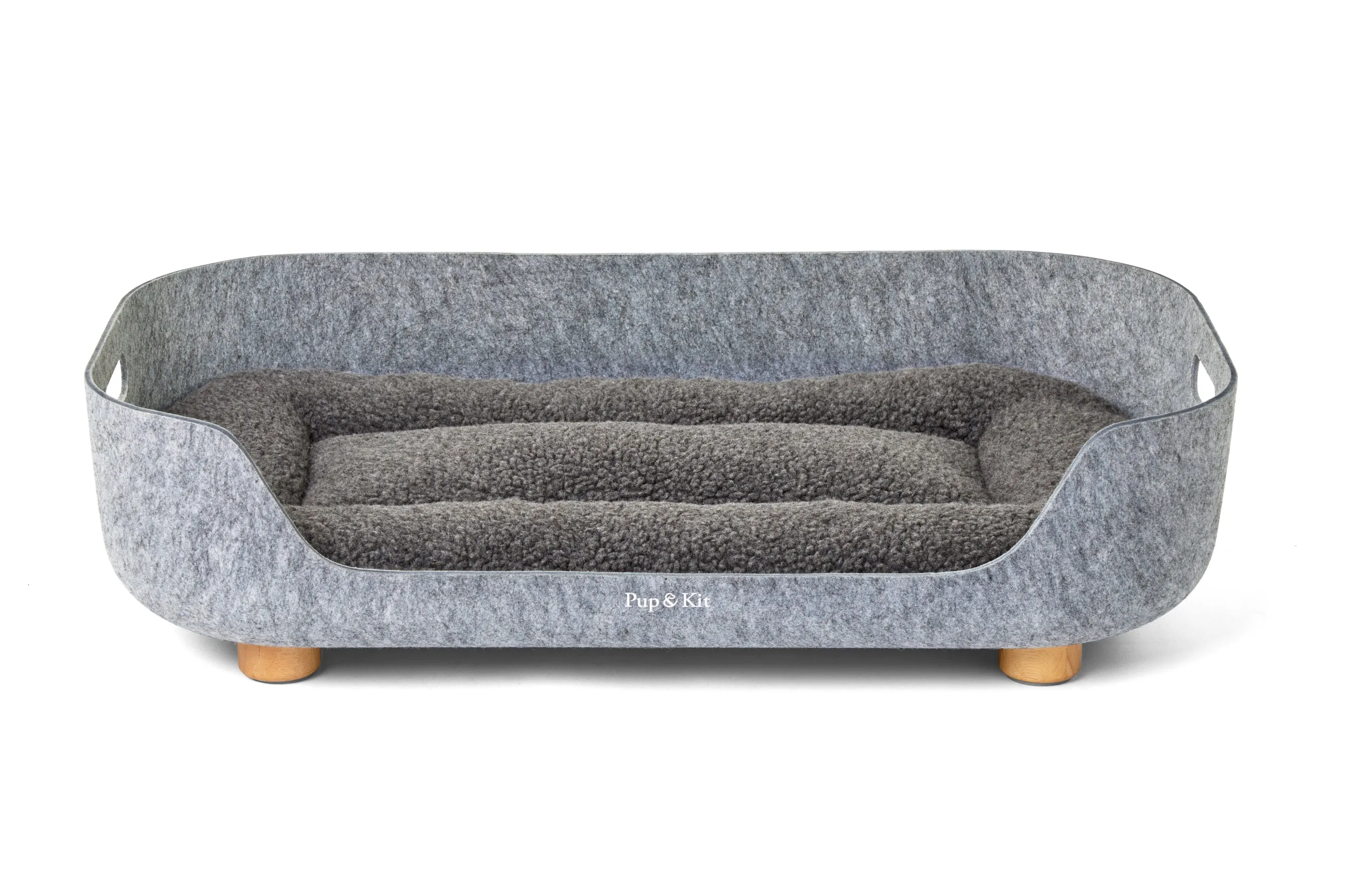 PetNest Felt Pet Bed - Slate Grey