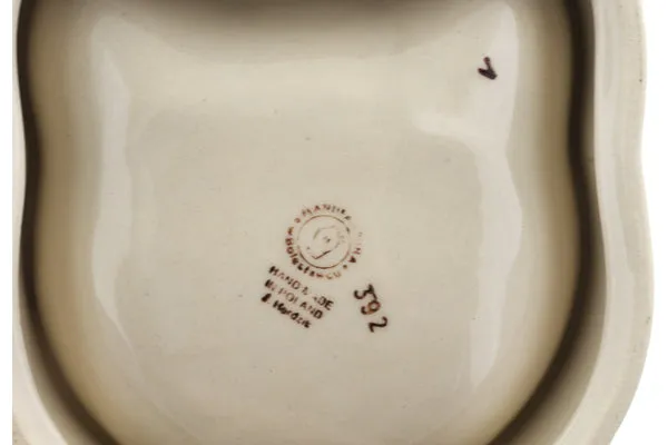 Polish Pottery 7" Pet Bowl Meow
