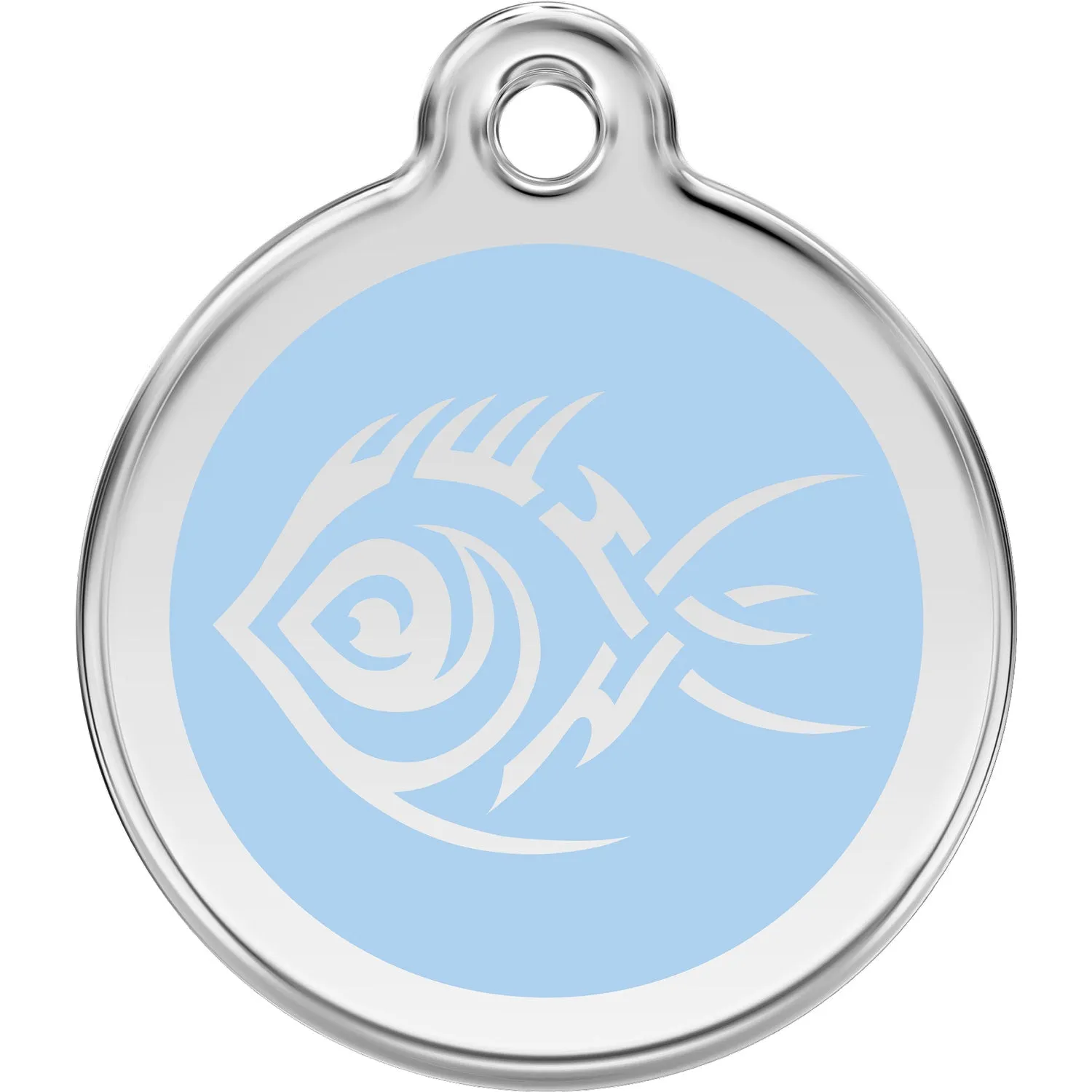 Red Dingo Tribal Fish Pet ID Dog Tags