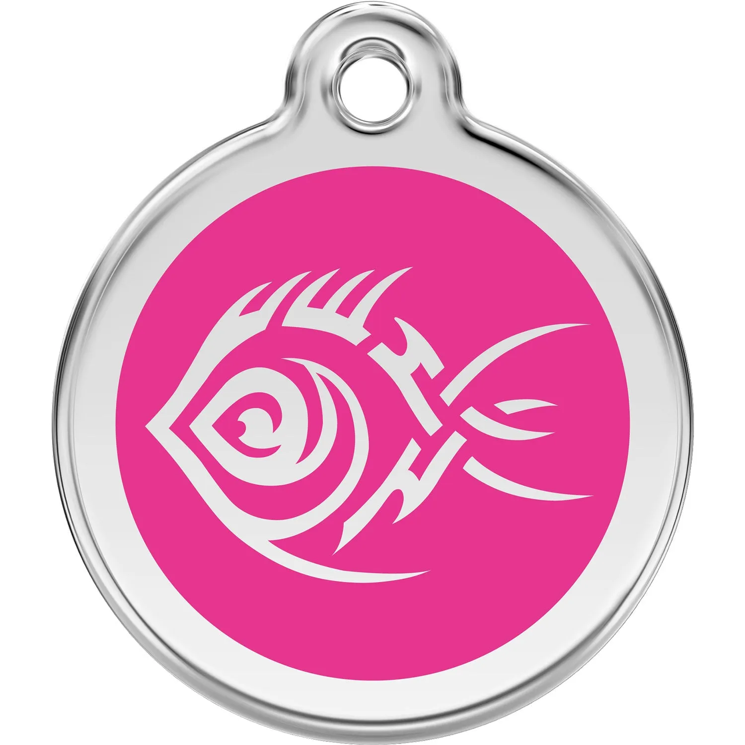 Red Dingo Tribal Fish Pet ID Dog Tags