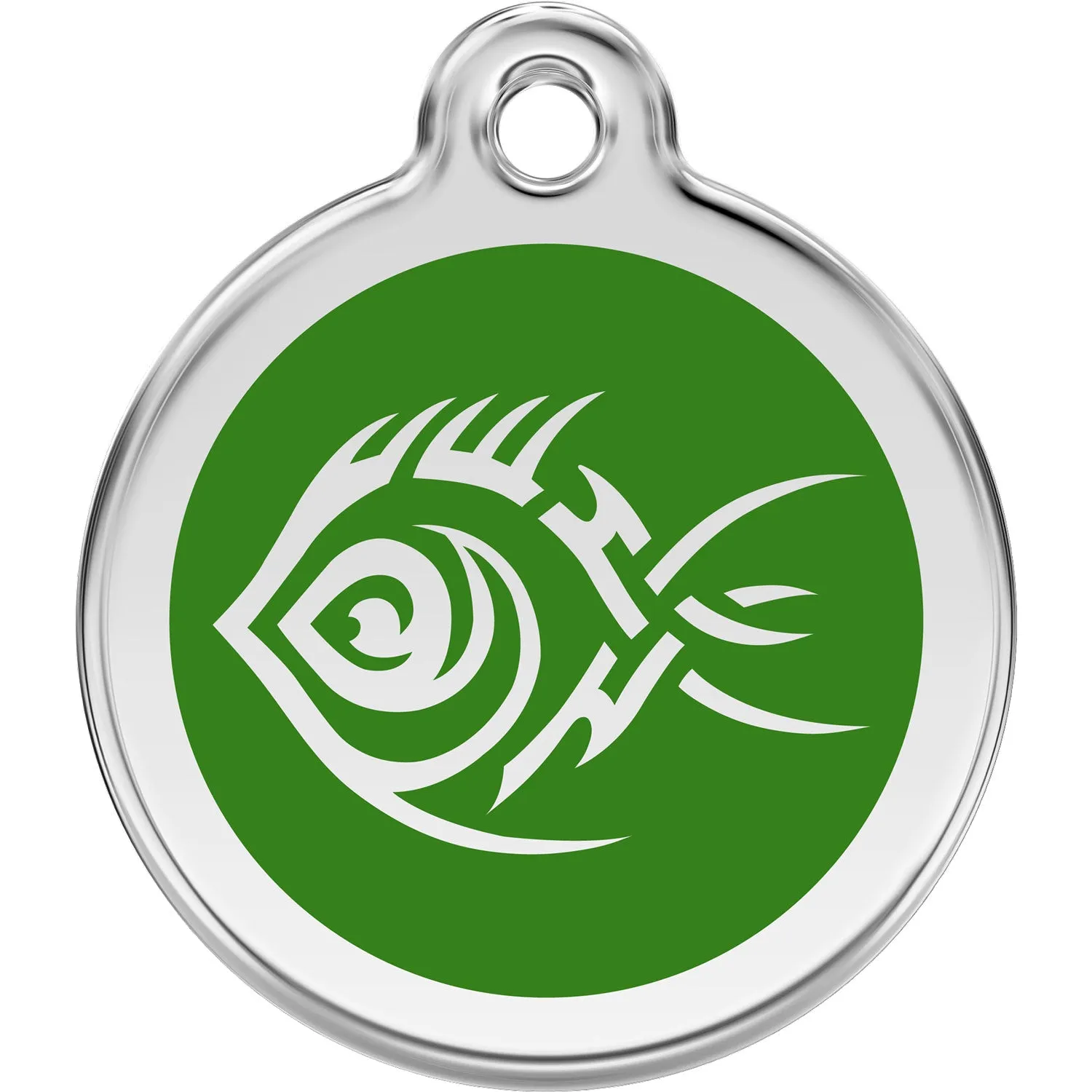 Red Dingo Tribal Fish Pet ID Dog Tags