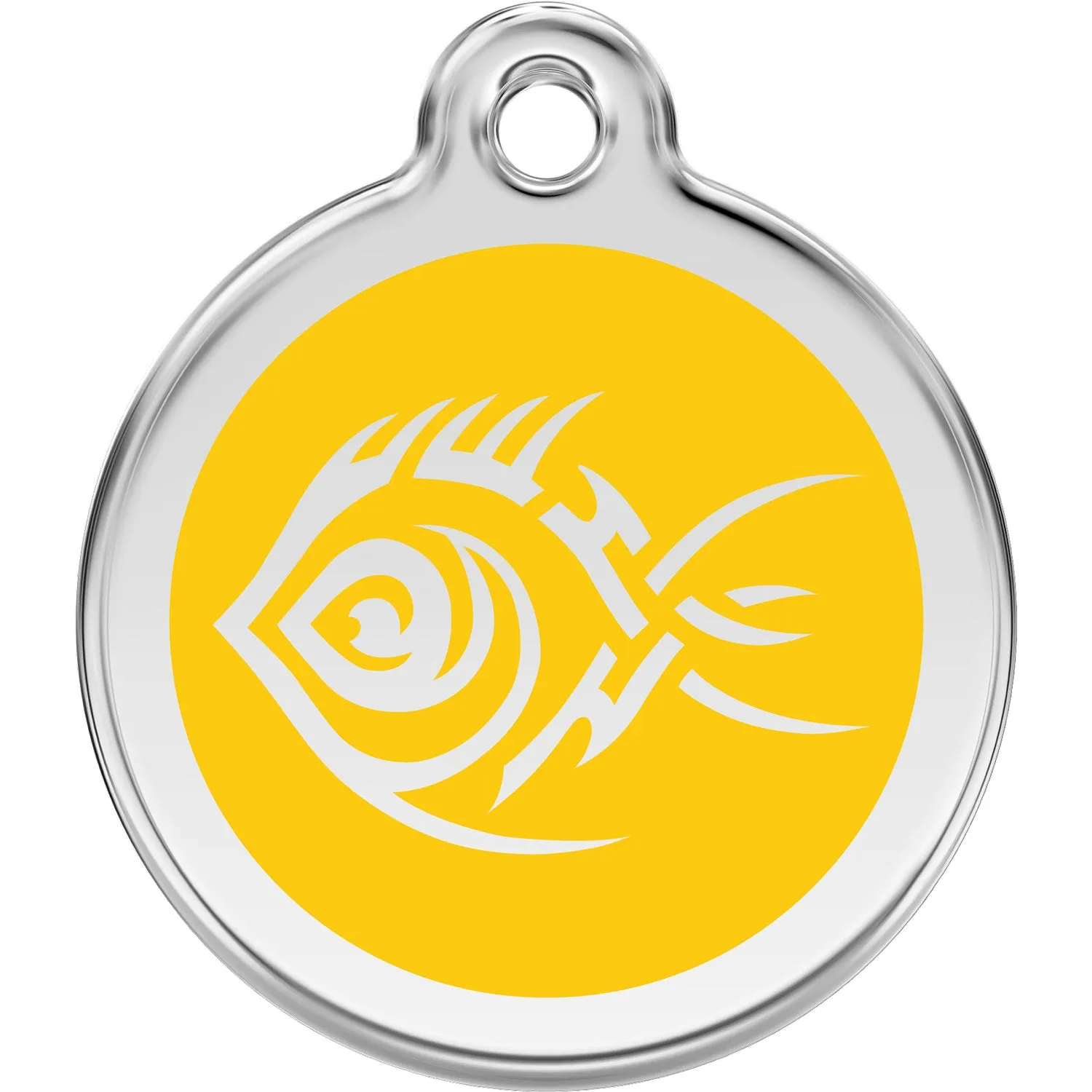 Red Dingo Tribal Fish Pet ID Dog Tags