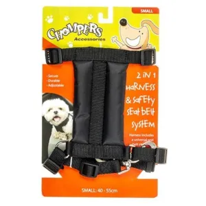 Small 2 in 1 Harness with Safety Seat Belt - 40-55cm