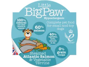Steamed Atlantic Salmon & Vegetables 85g /Little BigPaw