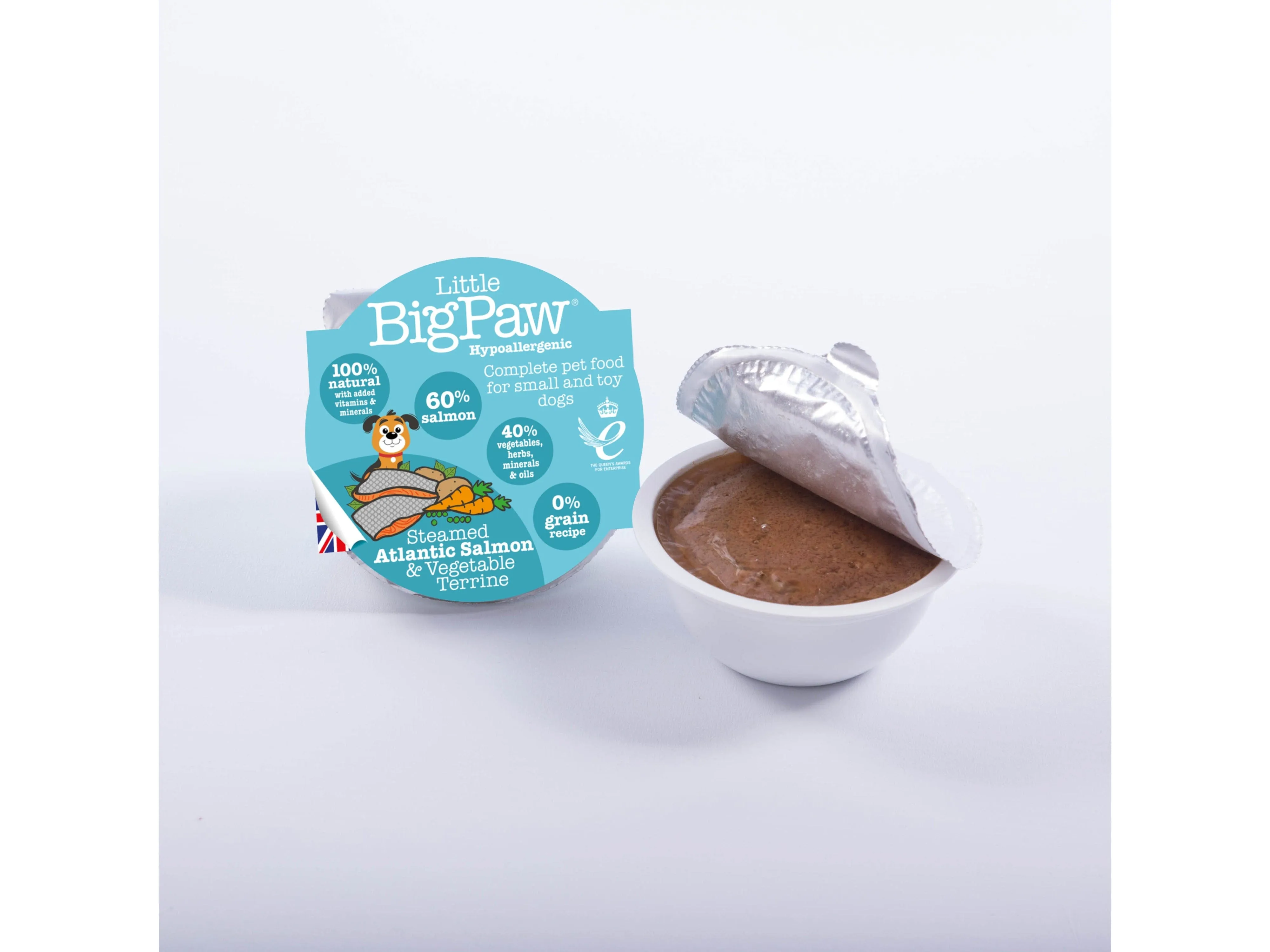 Steamed Atlantic Salmon & Vegetables 85g /Little BigPaw