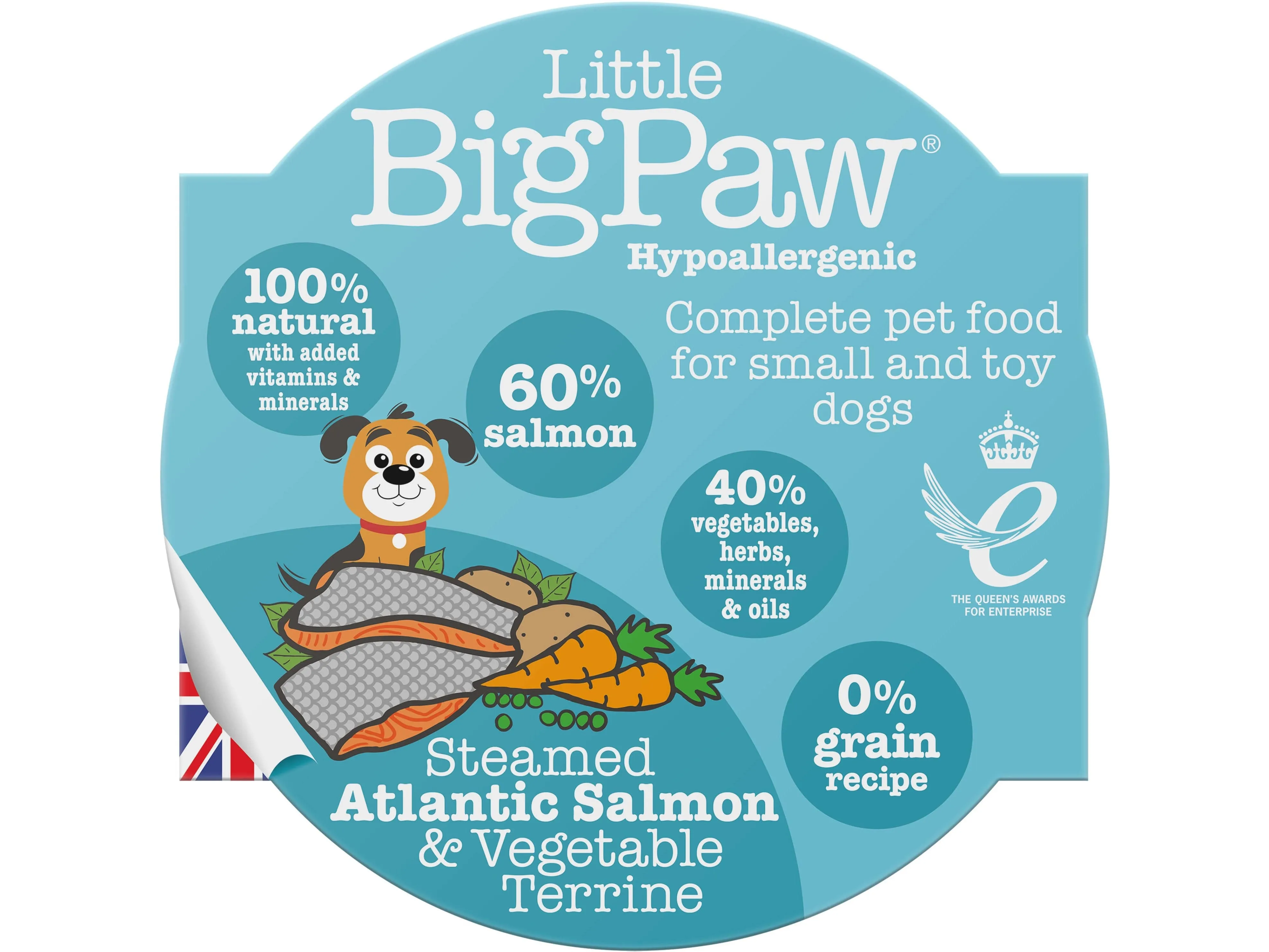 Steamed Atlantic Salmon & Vegetables 85g /Little BigPaw