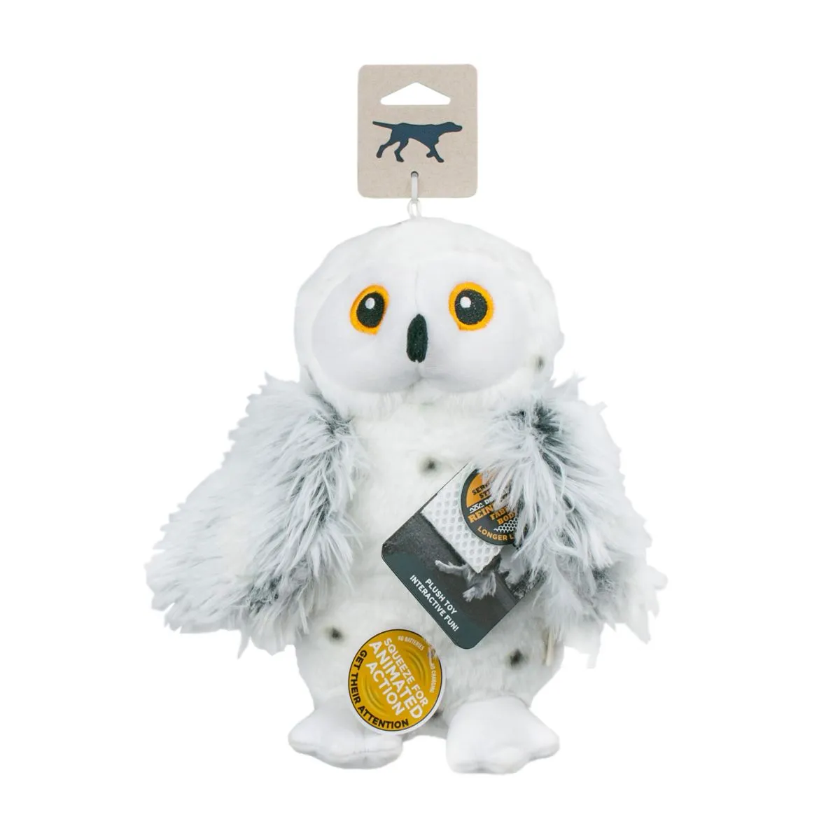 Tall Tails Dog Toy Animated Snow Owl