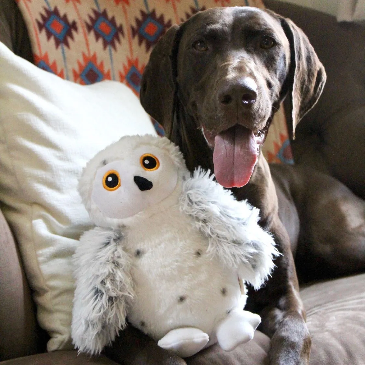 Tall Tails Dog Toy Animated Snow Owl
