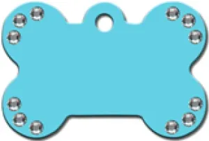 TURQUOISE BONE TAG