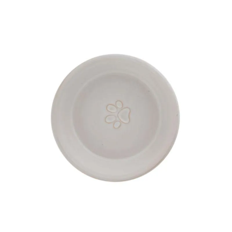 White Ceramic Pet Bowl - 16cm x 5cm